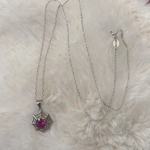 Spiderweb Ruby Pendant - Picture 5 of 6